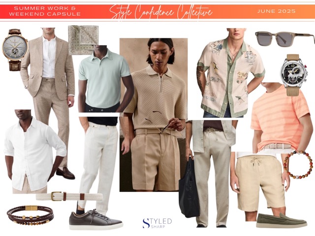 Lightweight blazer for summer capsule wardrobe for men